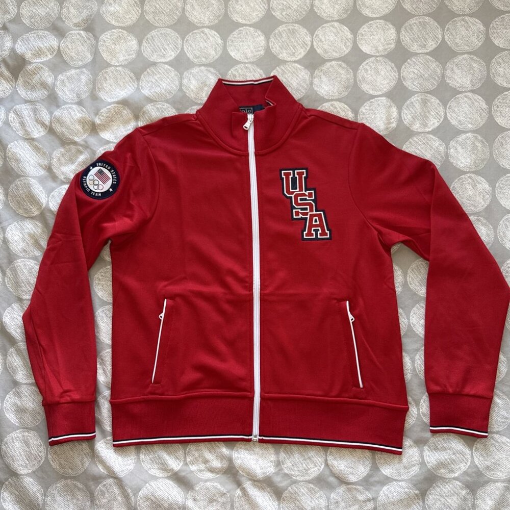 NWT Polo Ralph Lauren Women's Team USA 2024 Olympics Full Zip Track Jacket Sz M*